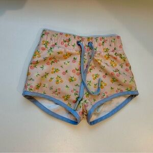 Minnow Floral boardies with Blue Trim